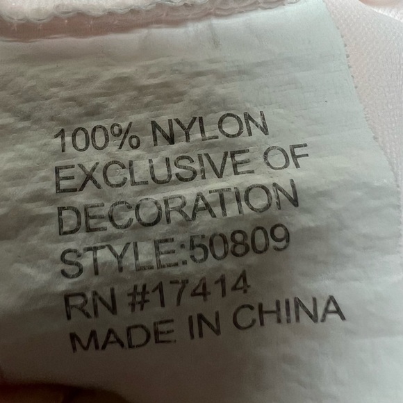 Miss Elaine Nylon Tricot Nightgown Womens Large Pink Flutter Sleeves Embroidered - Picture 8 of 11